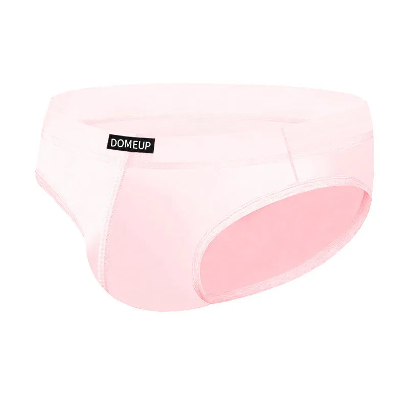 Men's seamless low-waist briefs in black, made from breathable polyester knit fabric.