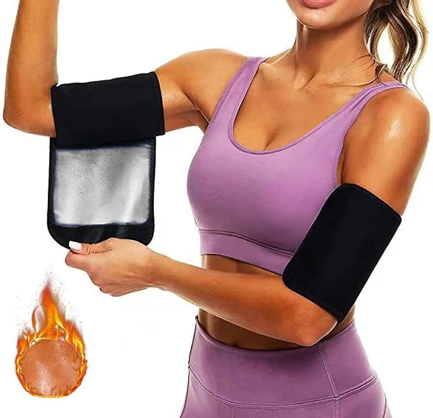 Sports arm band sweatband for fitness activities in multiple colour and size options