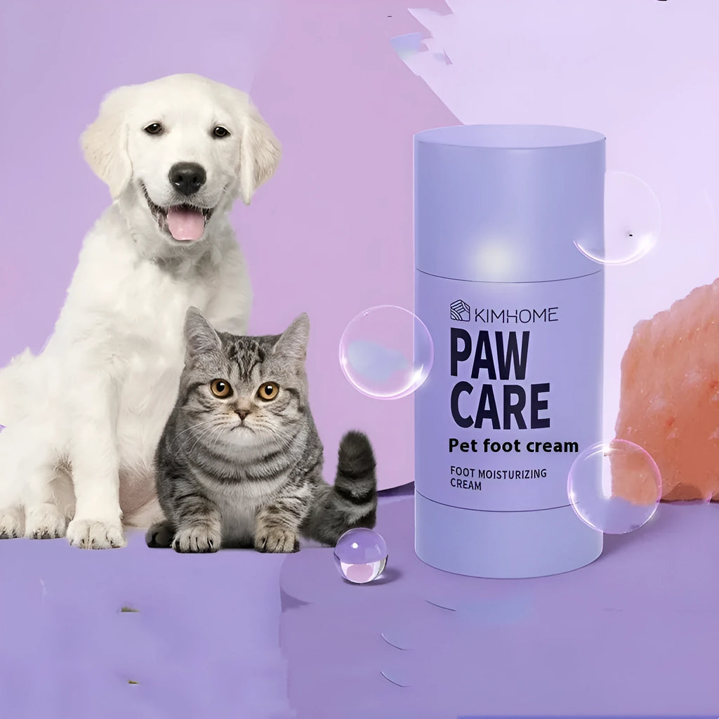 40g container of pet foot moisturising cream with Brazil palm wax for cat and dog paw care