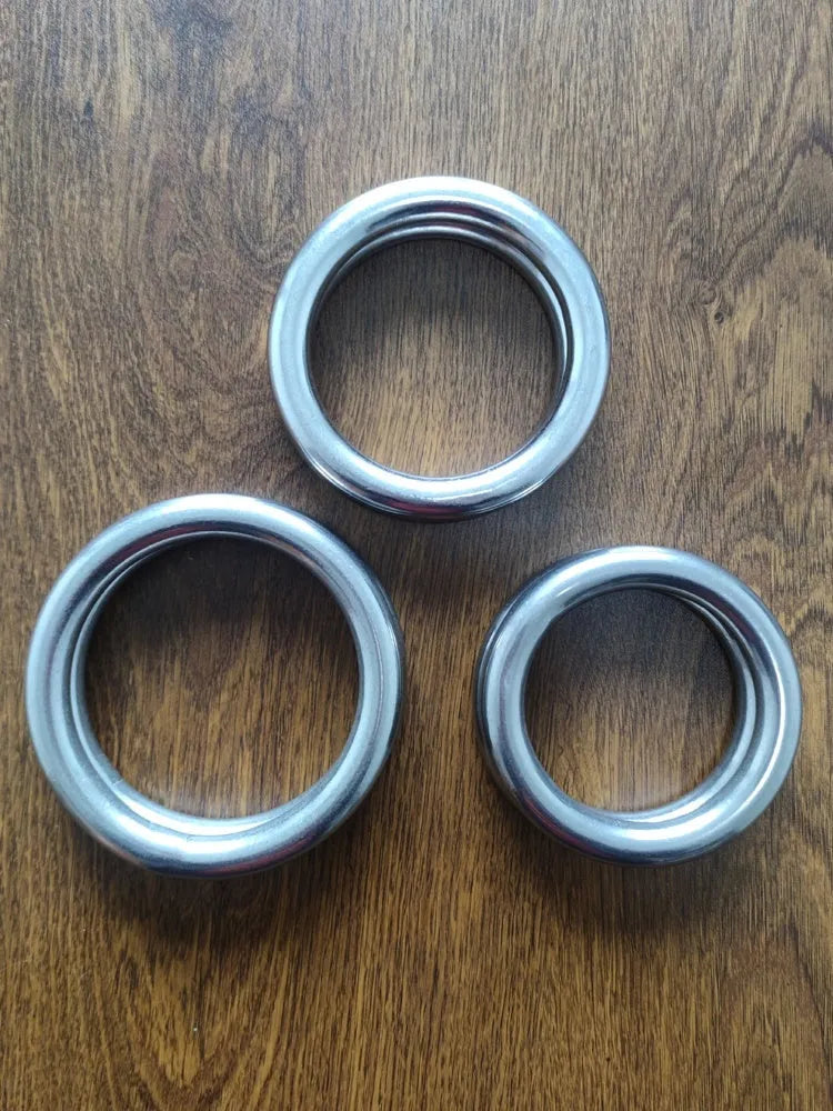 Wing Chun steel training ring in three sizes with electroplated carbon steel construction