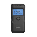 Black household alcohol tester with digital display for breath checking