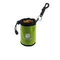 Mini nylon pet snack training bag in red, green, black and blue colour options