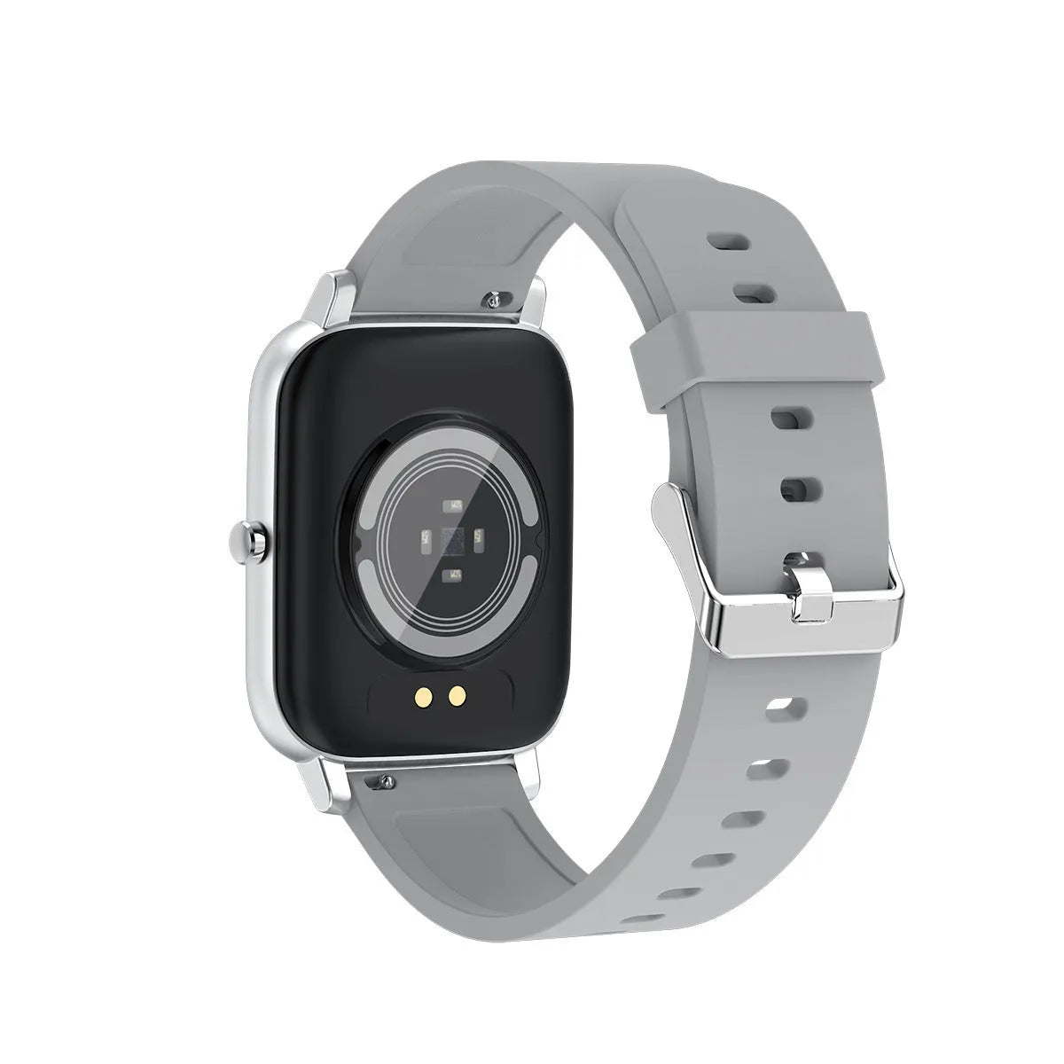 H80 fashion sports smart watch with black silicone strap showing health metrics on screen.