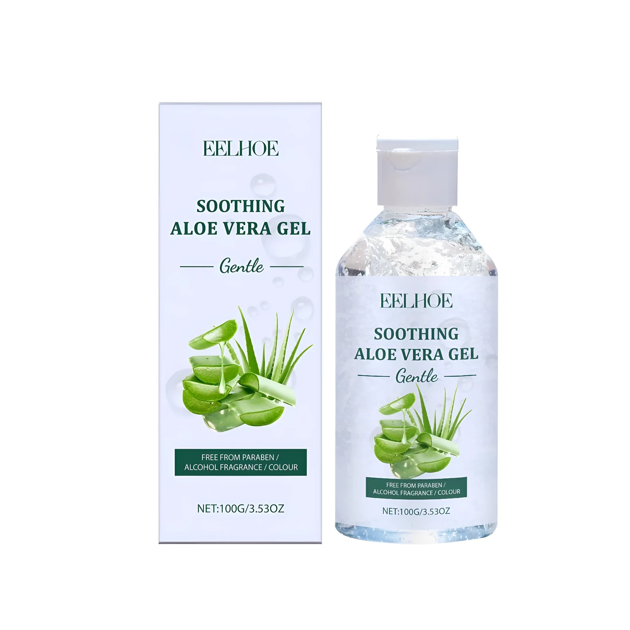 100g tube of aloe vera gel skincare product for hydration