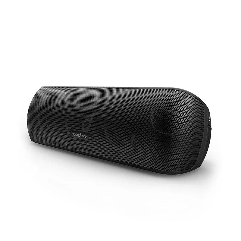 Black subwoofer Bluetooth speaker with 5.1 channel surround sound and 30W output