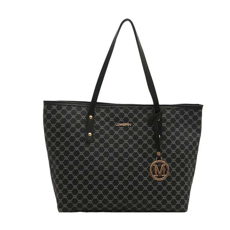 Women's PU leather shoulder bag with adjustable strap in black, grey, white, or brown colours
