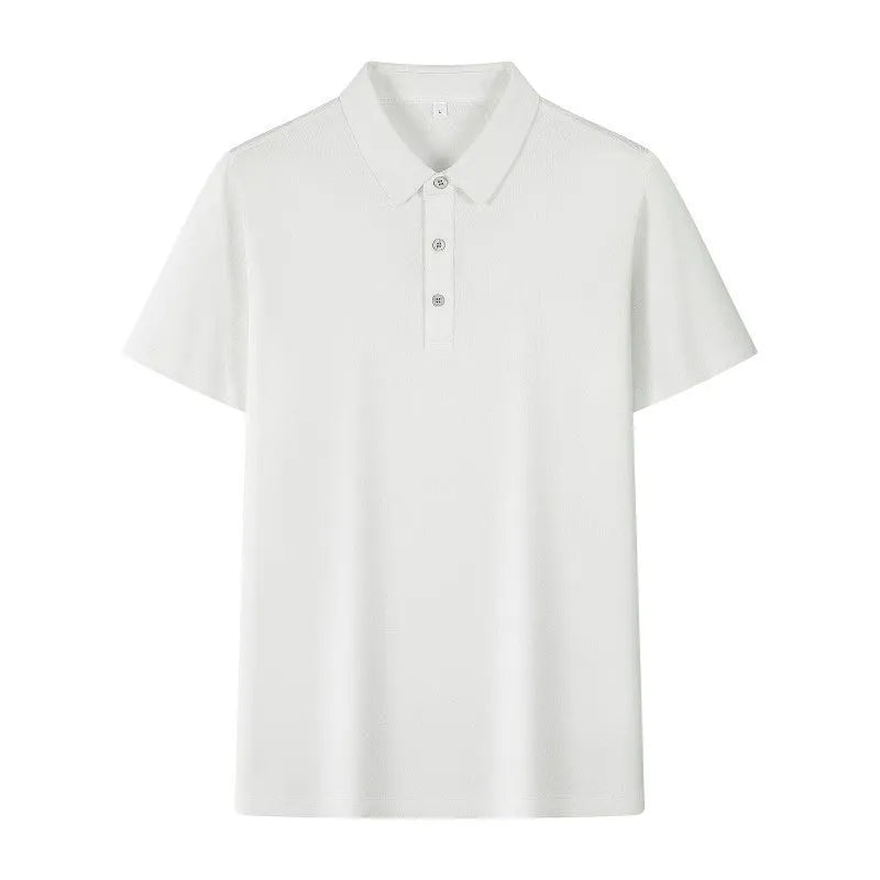 5A antibacterial Solona polo shirt cool feeling solid colour short sleeve cotton work top in black
