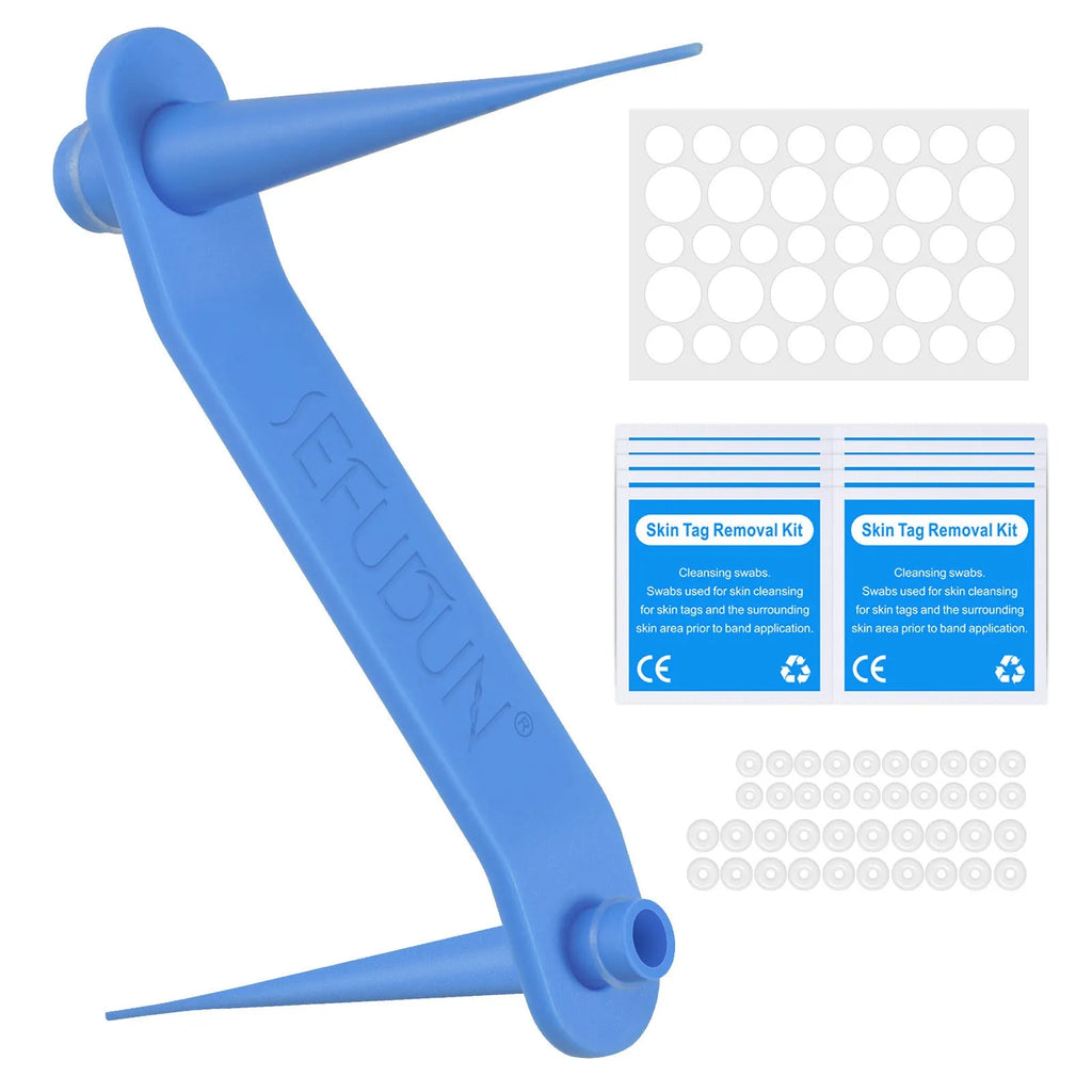 SEFUDUN Simple Wart Removal Tool in blue, green, and orange for at-home mole and skin tag removal