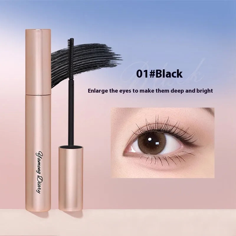 Long curling mascara in black and brown colour options for extended wear and curl retention