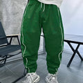 Men's casual sports trousers in bamboo fibre with cropped length and loose style fit