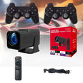 Home projector with wireless capability and screen handle for gaming and entertainment projection