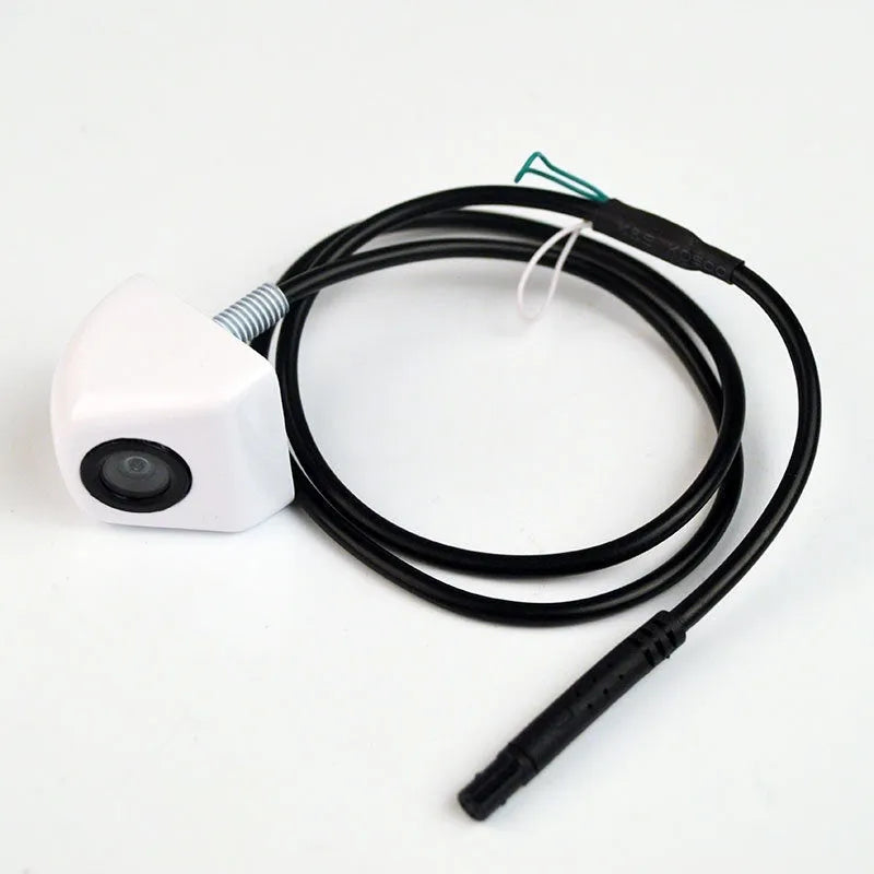 HD waterproof car rearview camera with metal shell in black, white, silver, or chrome finish