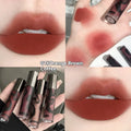 Matte lip mud lipstick in five colour shades with no stain on cup formula, 3.2g net content.