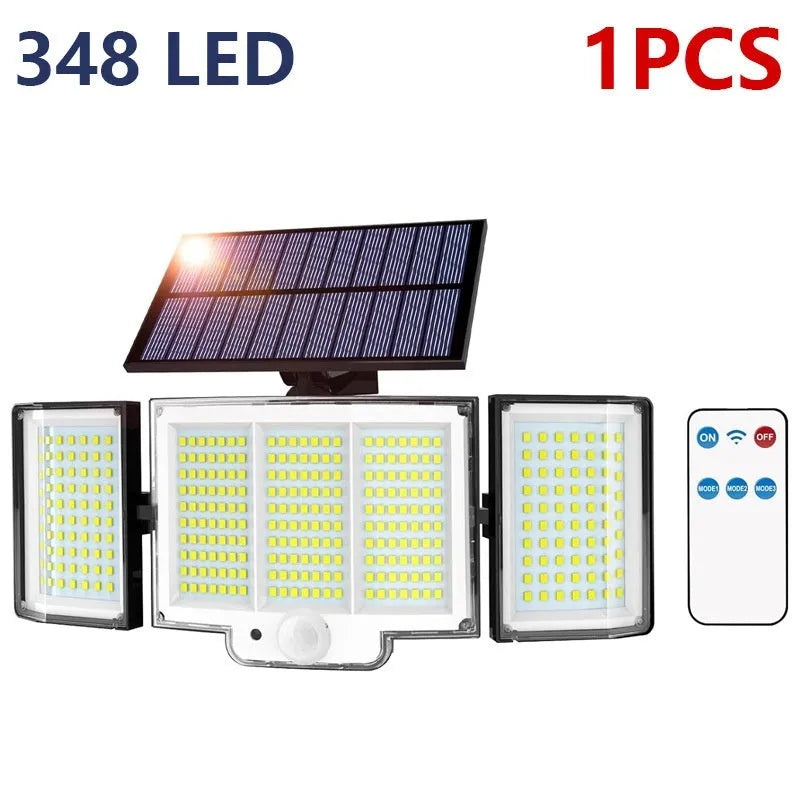Solar body induction garden lamp with polycrystalline panel and 180° illumination angle