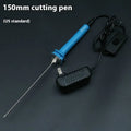 Blue plastic handle electric heating cutter pen for foam polystyrene cutting with power adapter