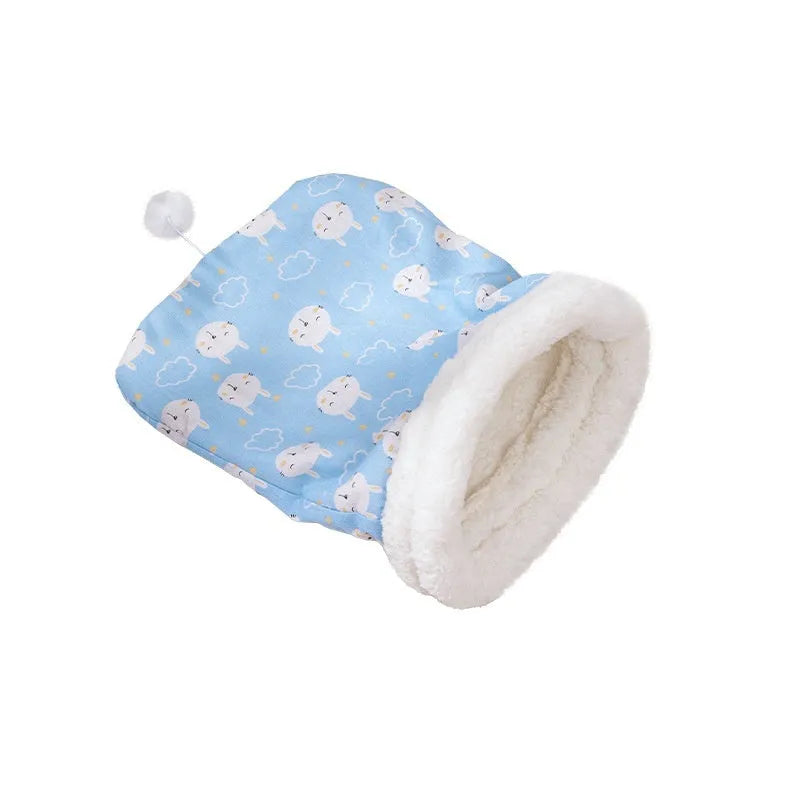 Flannel cat sleeping bag pet nest measuring 50 by 40 centimetres with PP cotton filling