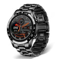 Smart watch with stainless steel wristband and 1.3 inch touch screen display