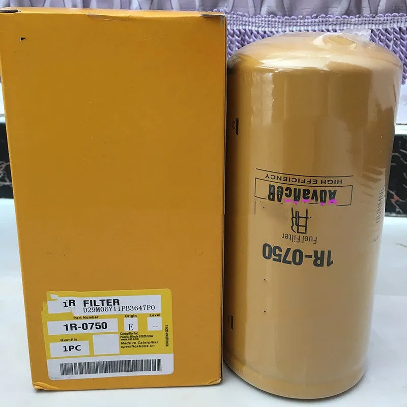 1R-0750 fuel filter element with specialist filter paper construction