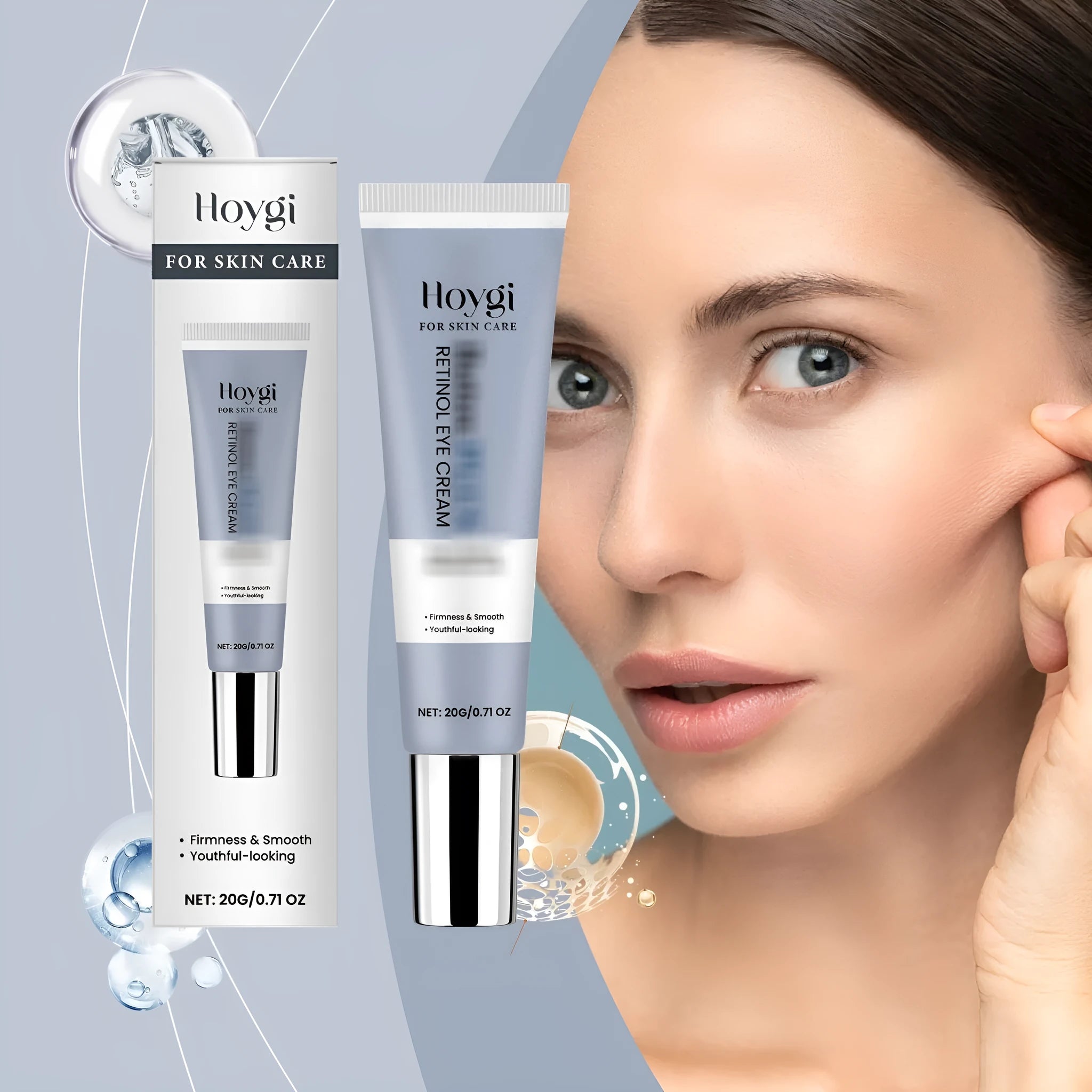 A 20g jar of retinol moisturising soft eye cream for the delicate eye area.