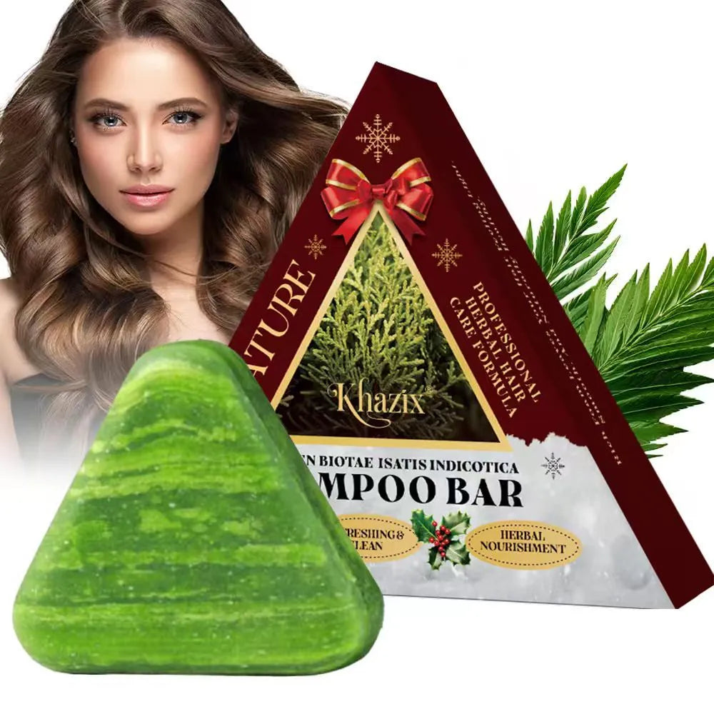 Chinese Arborvitae Twig Handmade Soap for oil control and dandruff removal, single bar