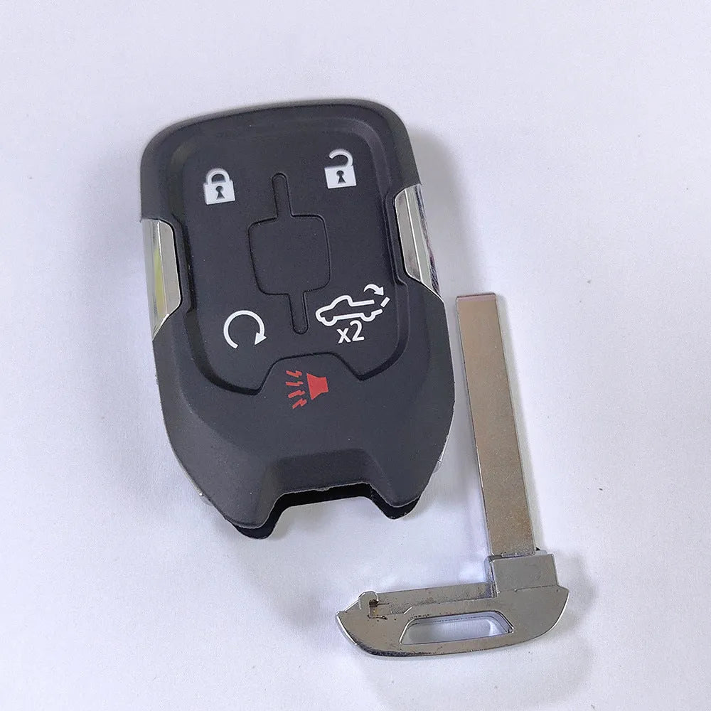Black ABS plastic 5-key smart key remote control shell for Chevrolet Silverado Sierra 2019-2022