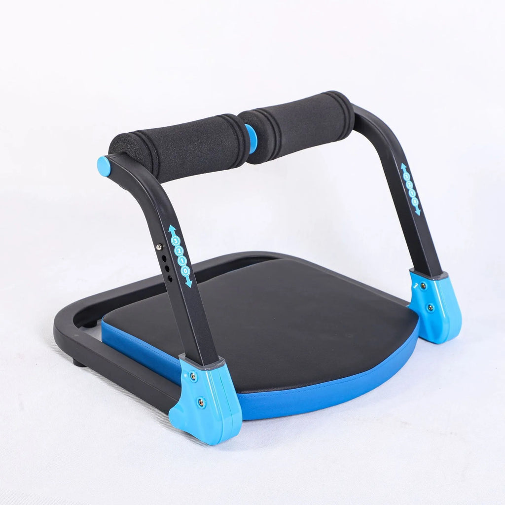 Mini multifunctional abdominal device in sky blue colour for home fitness workouts
