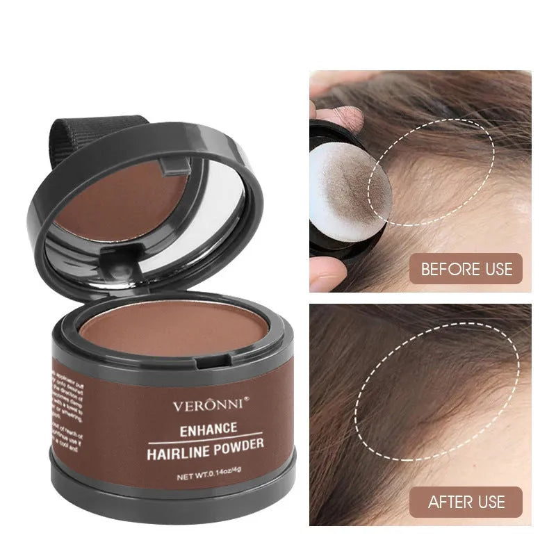 Hairline powder cosmetic product with 14 colour classifications for shadow repair and skin colour improvement
