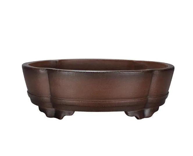 Classical purple clay bonsai pot 50cm wide traditional planter for indoor plants