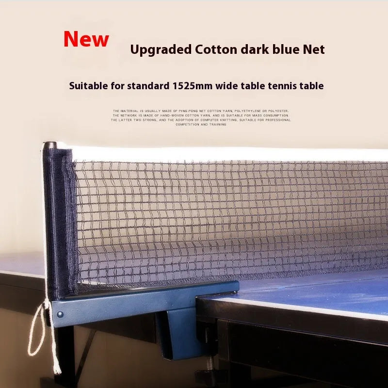 Black universal table tennis net post with large thickened clip for secure table attachment.