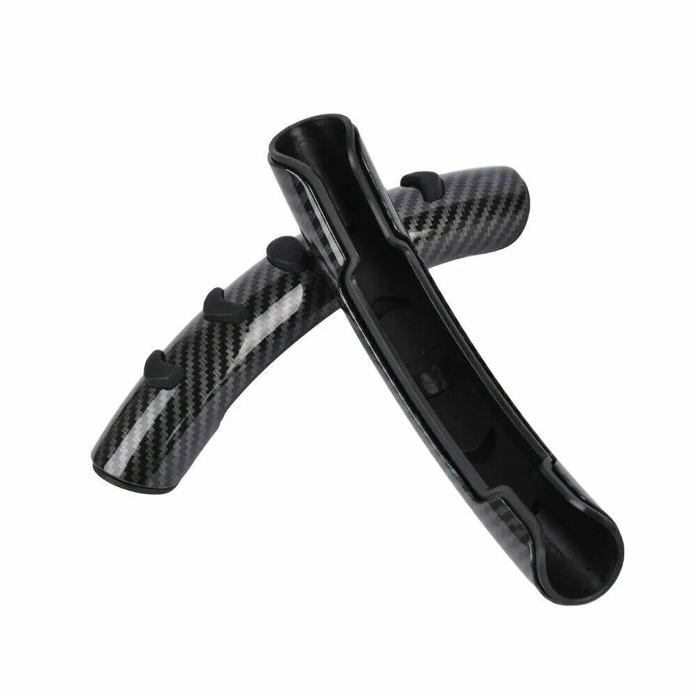 Carbon fibre black steering wheel anti-skid sleeve with 38cm diameter for universal car fit