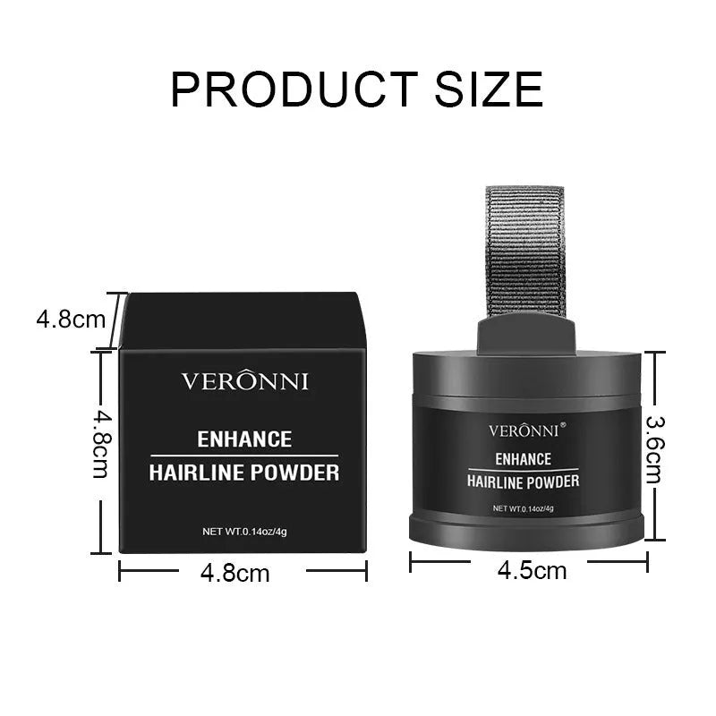 Hairline powder cosmetic product with 14 colour classifications for shadow repair and skin colour improvement