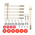Honda Civic K Series aluminium alloy engine gasket kit in black, blue, red, or silver options