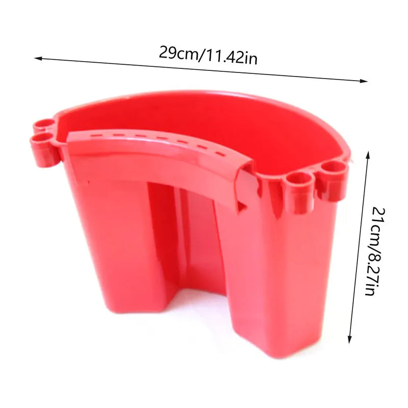 20-litre car washing bucket in PP plastic available in black, red, blue, or pink colours