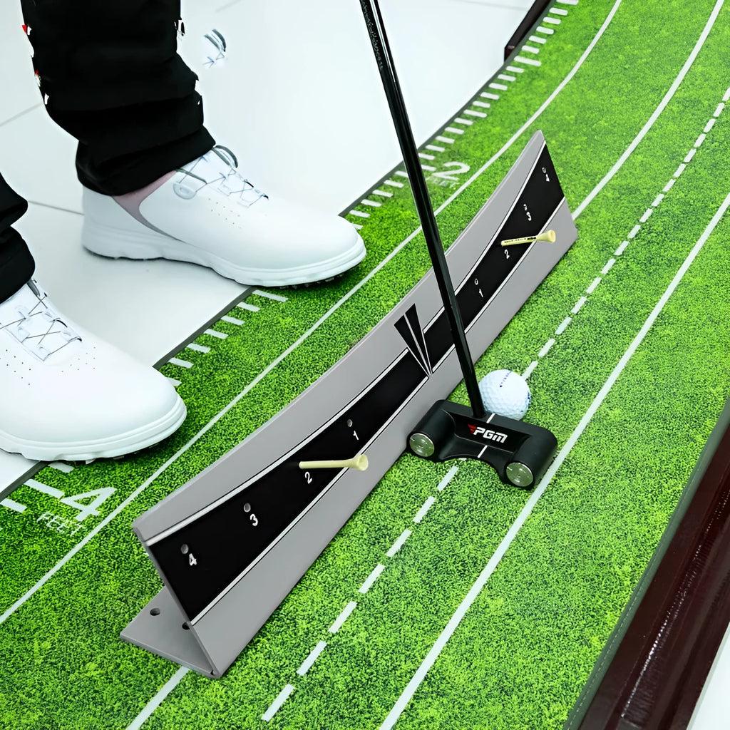 Adjustable golf putter balance simulator with PVC construction for putting practice