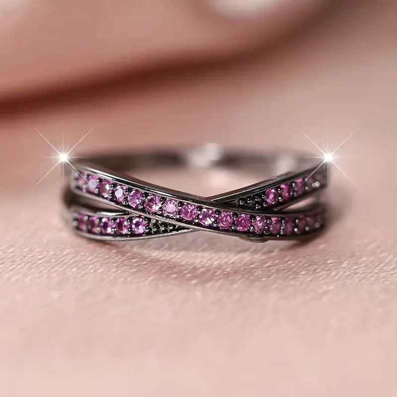 Square white opal ring in ancient silver electroplated finish geometric design available in multiple colours and sizes