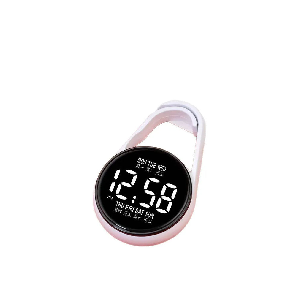 LED digital electronic watch with luminous display in multiple colour options on plastic strap