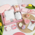 Soy wax aromatherapy candle bath set gift box in modern simple style with various colour suit options