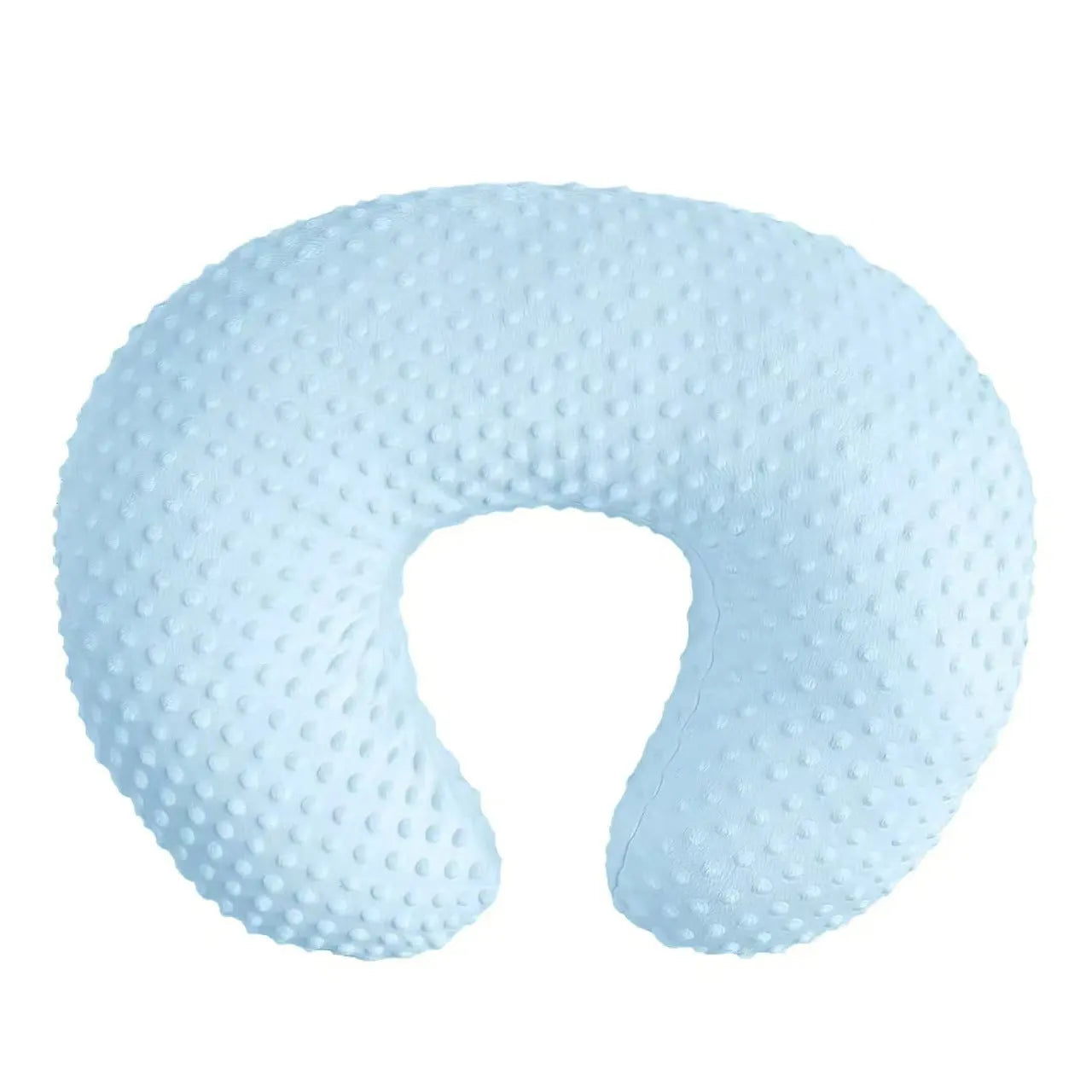 Nursing pillow with anti-spill design in grey, light blue, pink or yellow colours