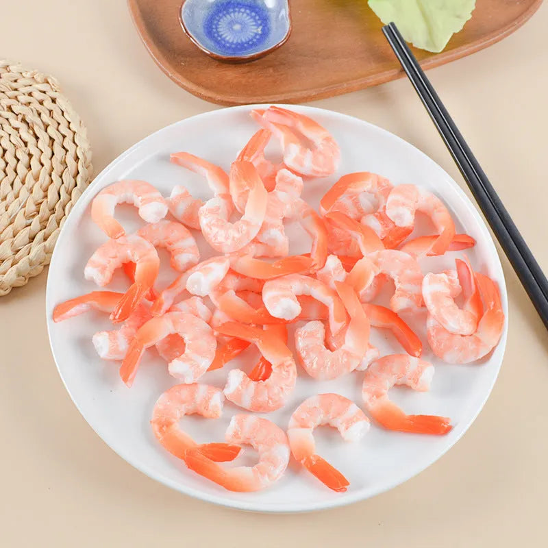 PVC injection moulded shrimp keychain with modern design measuring 1.5cm thick
