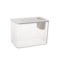 Black ecological betta fish tank with cover measuring 32cm length for desktop aquarium display