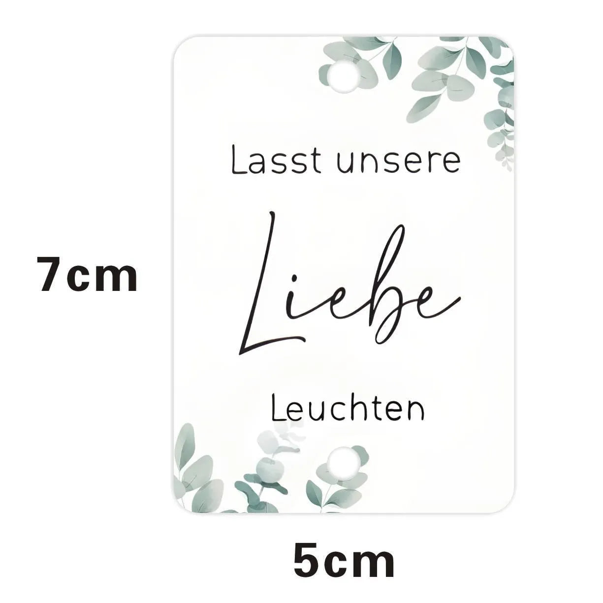 White card decorative labels with fireworks design for wedding and baptism celebration table settings
