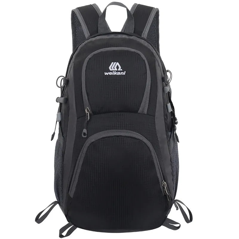20 litre hiking backpack in Oxford cloth with air pillow belt, shown in multiple colour options.