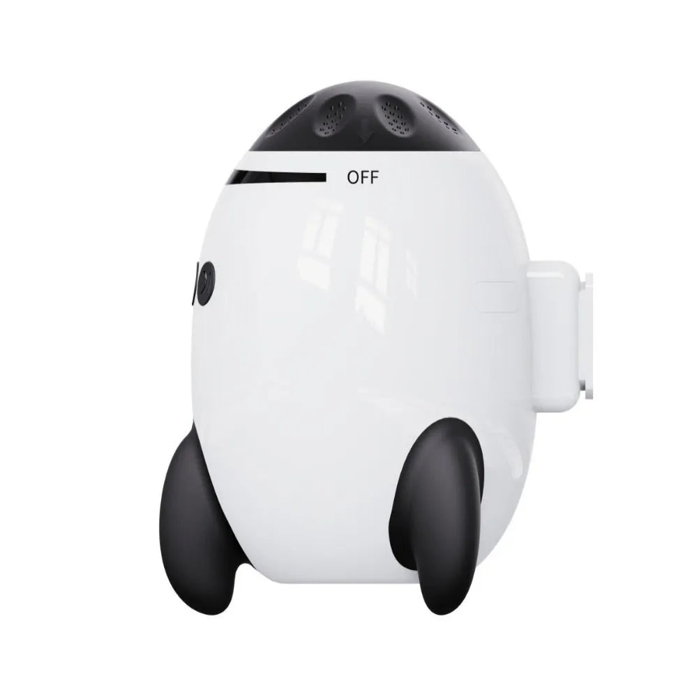 White baby sleep comforter device with Bluetooth connectivity measuring 12x9.3x8cm