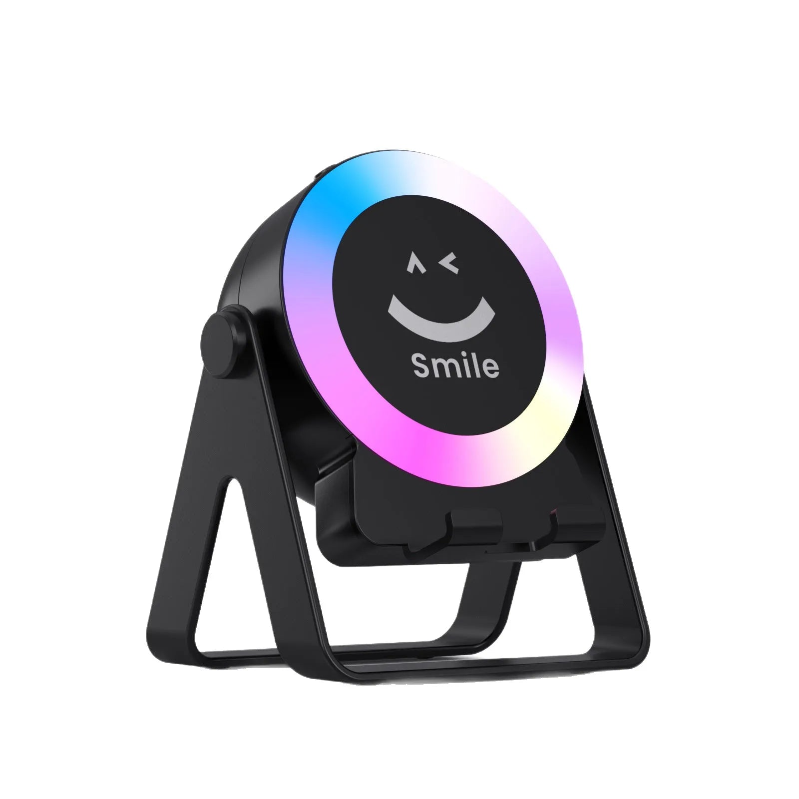 Black induction bracket Bluetooth speaker with rechargeable battery and waterproof design