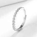 Open mouth geometric ring with diamond tail design in white or yellow gold colour for women