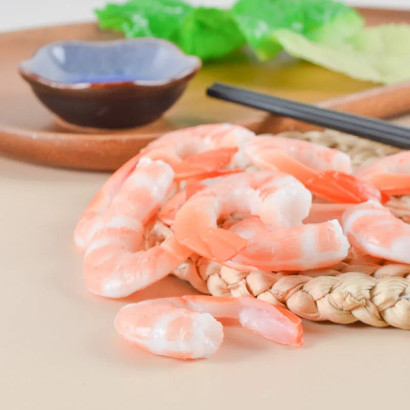 PVC injection moulded shrimp keychain with modern design measuring 1.5cm thick