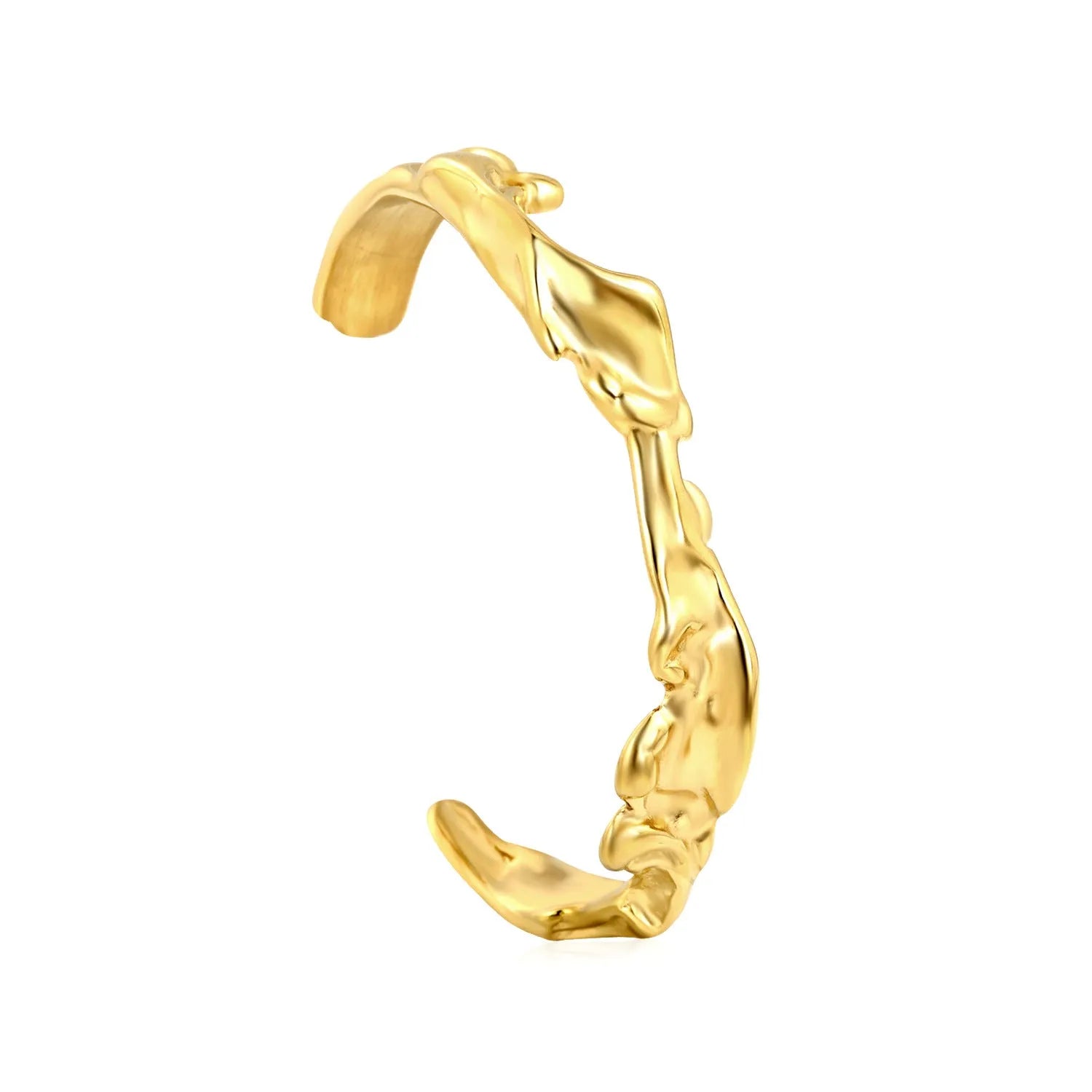 Stainless steel alloy bracelet in European and American trendy style, shown in silver, gold, and grey-gold colour options.
