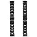 Garmin Fenix Jiaming watch replacement strap in silver, black, and titanium colours showing 22mm and 26mm width options.