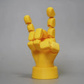 Yellow PLA movable joint hand prop figurine for photography and cosplay displays