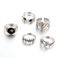 Black alloy poker spade ring with adjustable sizing for women